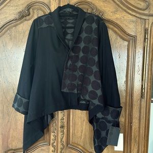 NWT moyuru_japan wool black jacket. Beautiful
